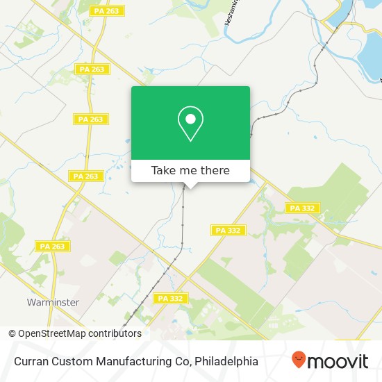 Mapa de Curran Custom Manufacturing Co