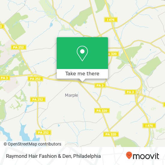 Mapa de Raymond Hair Fashion & Den