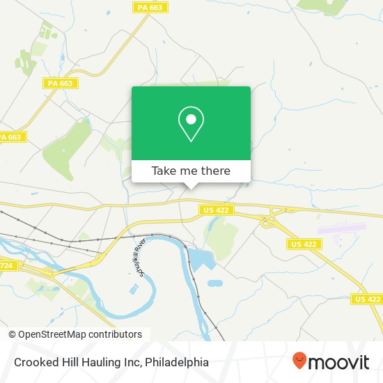 Mapa de Crooked Hill Hauling Inc