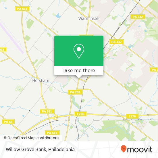 Mapa de Willow Grove Bank