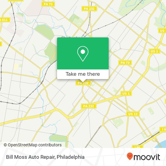 Mapa de Bill Moss Auto Repair