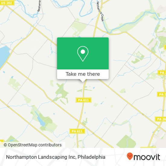 Northampton Landscaping Inc map