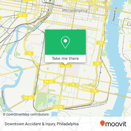 Mapa de Downtown Accident & Injury