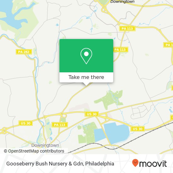 Mapa de Gooseberry Bush Nursery & Gdn