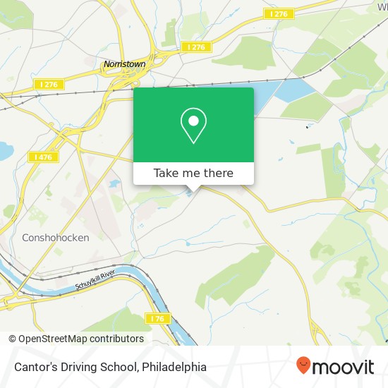 Cantor's Driving School map