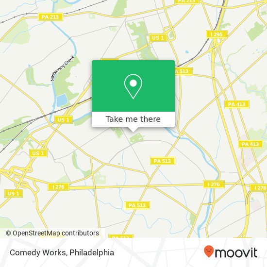 Comedy Works map