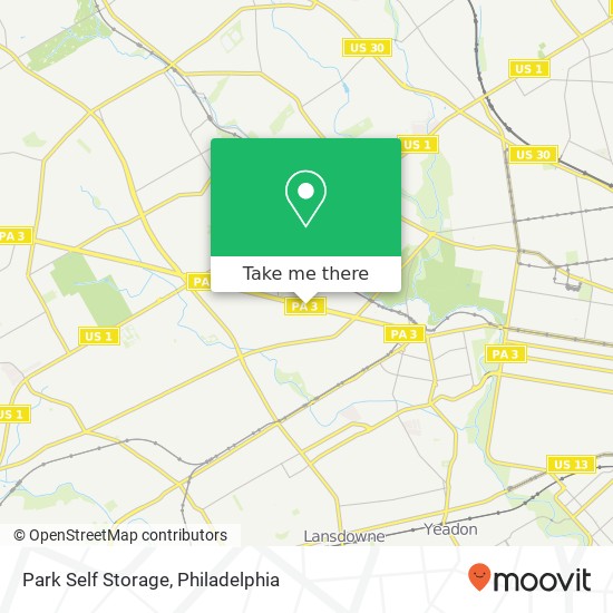 Mapa de Park Self Storage