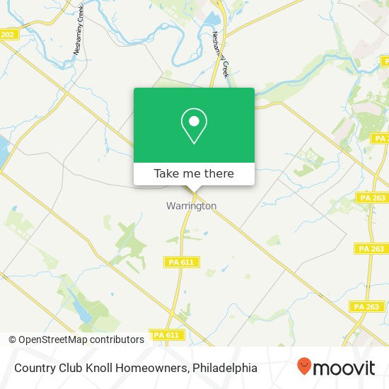 Mapa de Country Club Knoll Homeowners