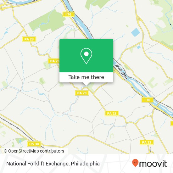 Mapa de National Forklift Exchange