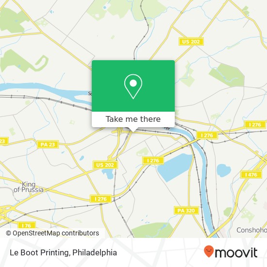 Le Boot Printing map