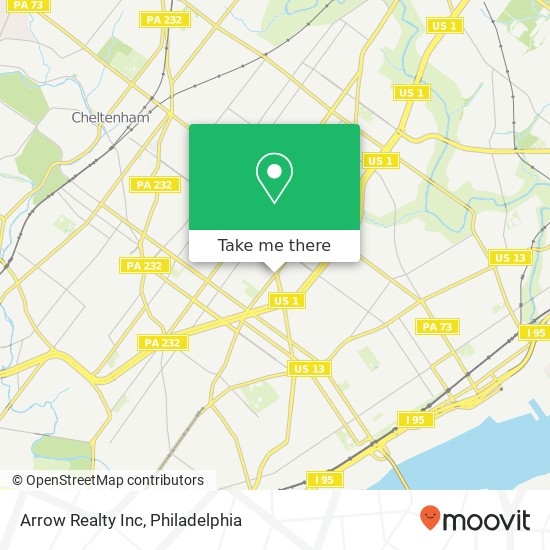 Arrow Realty Inc map