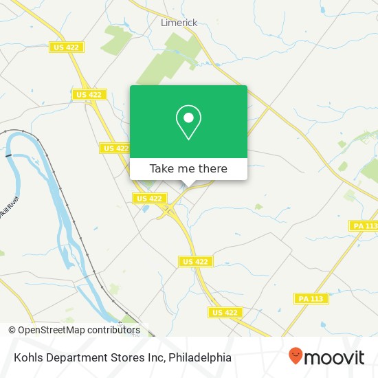 Kohls Department Stores Inc map