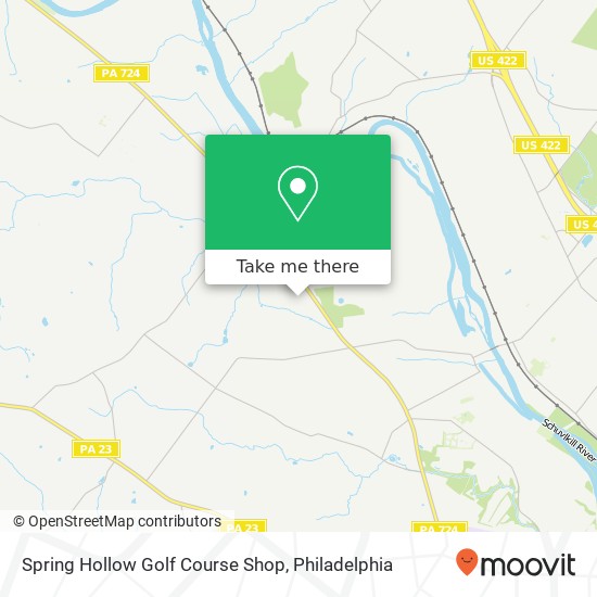 Spring Hollow Golf Course Shop map