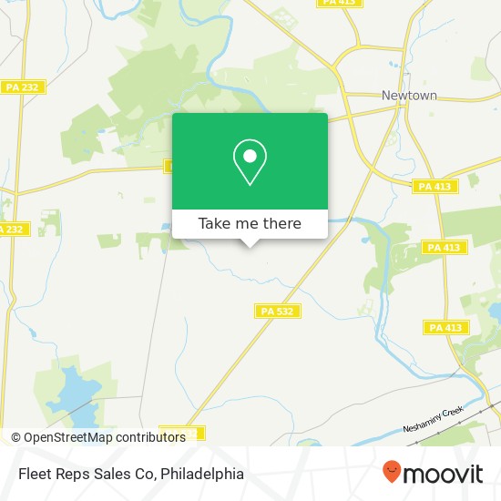 Fleet Reps Sales Co map