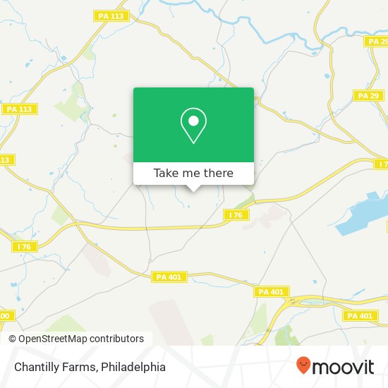 Chantilly Farms map