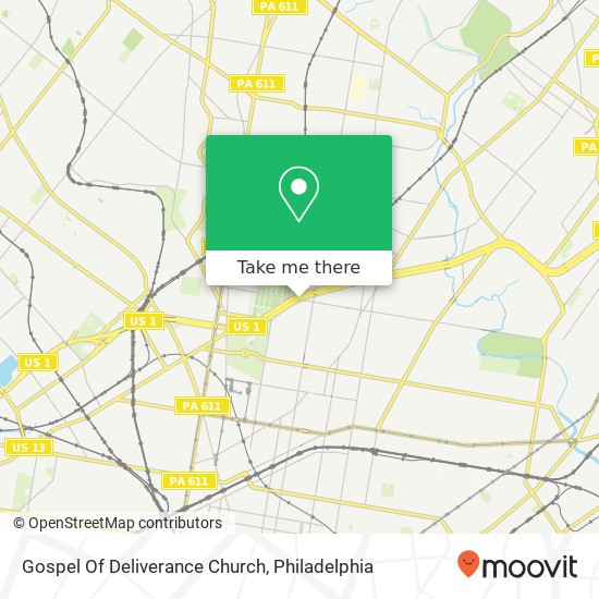 Gospel Of Deliverance Church map