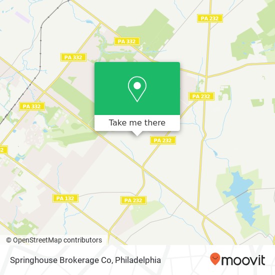 Mapa de Springhouse Brokerage Co