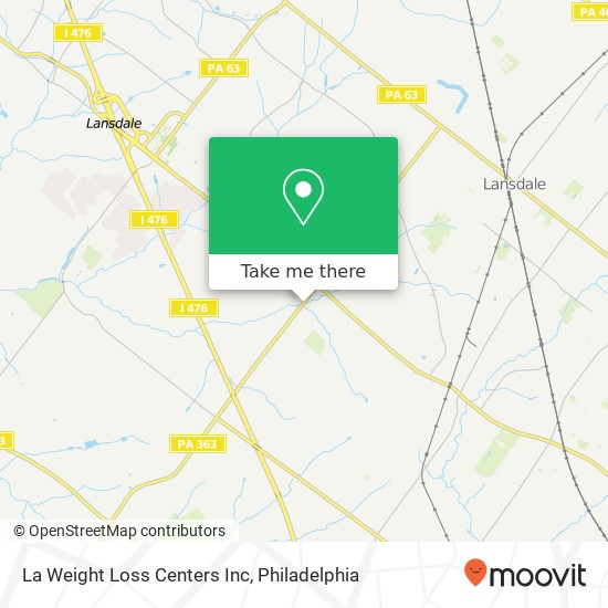 La Weight Loss Centers Inc map