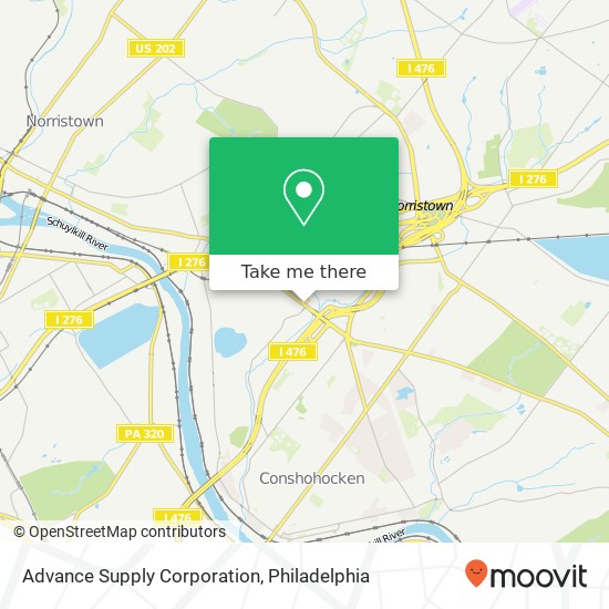 Mapa de Advance Supply Corporation