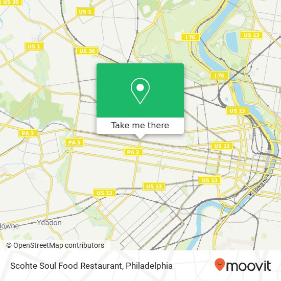 Mapa de Scohte Soul Food Restaurant