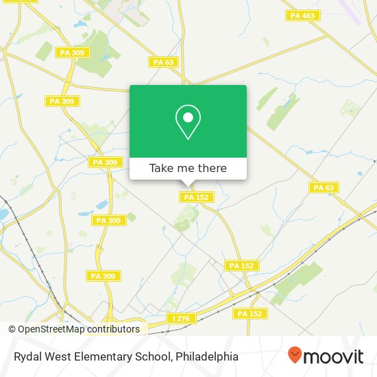 Rydal West Elementary School map