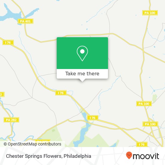 Mapa de Chester Springs Flowers