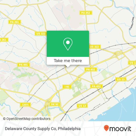 Delaware County Supply Co map