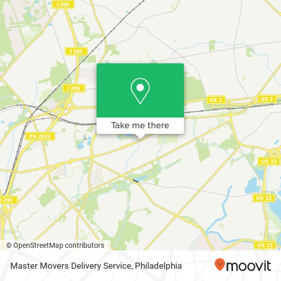 Mapa de Master Movers Delivery Service