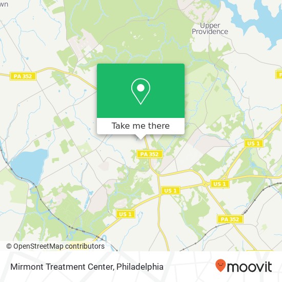 Mirmont Treatment Center map