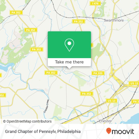 Mapa de Grand Chapter of Pennsylv
