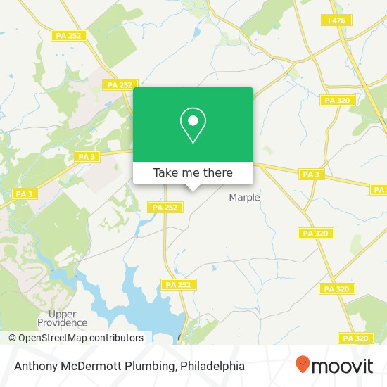 Mapa de Anthony McDermott Plumbing