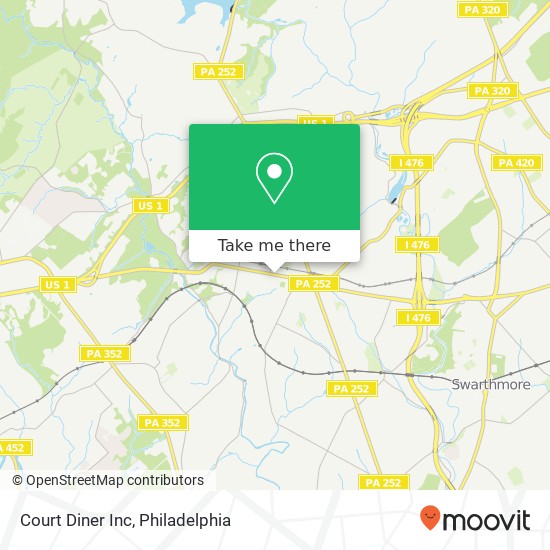 Court Diner Inc map