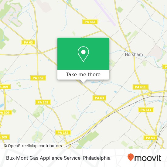 Mapa de Bux-Mont Gas Appliance Service