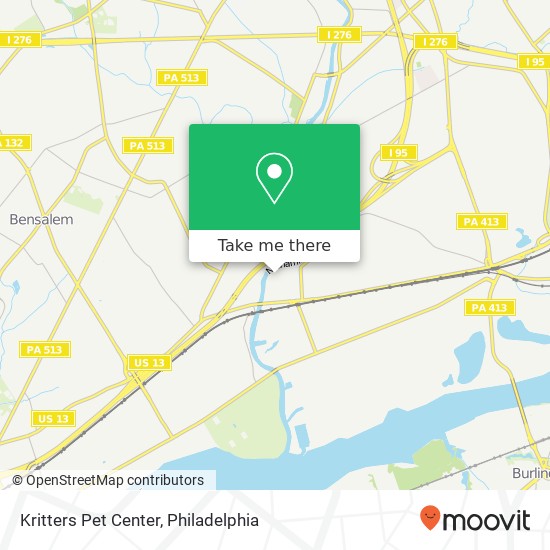 Kritters Pet Center map