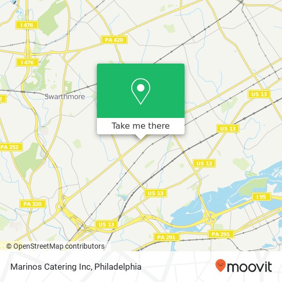 Marinos Catering Inc map