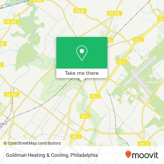 Mapa de Goldman Heating & Cooling