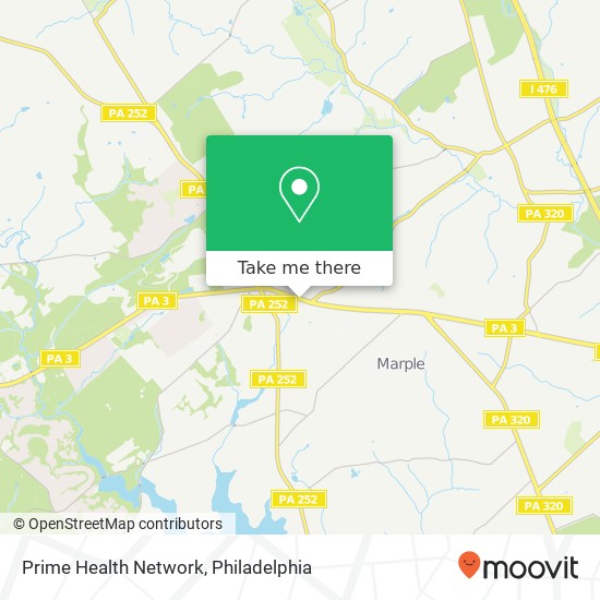 Prime Health Network map
