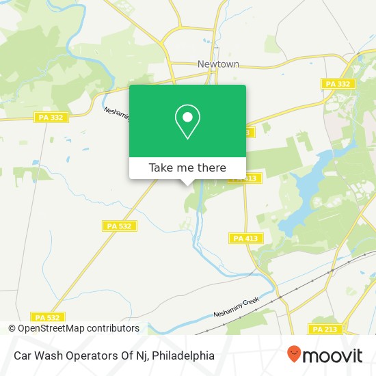 Car Wash Operators Of Nj map