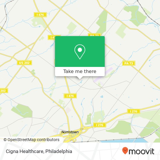 Mapa de Cigna Healthcare