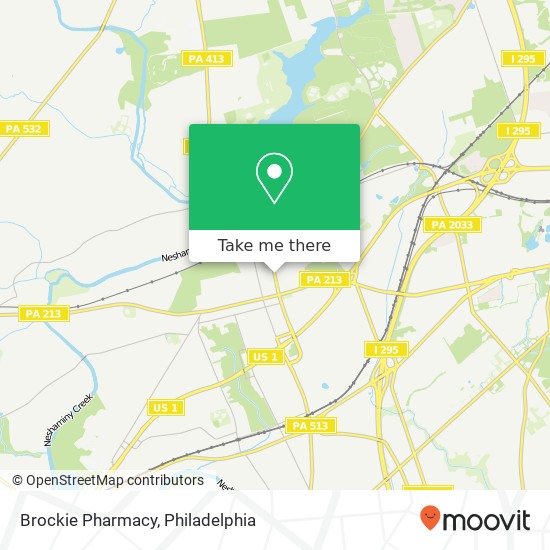 Mapa de Brockie Pharmacy