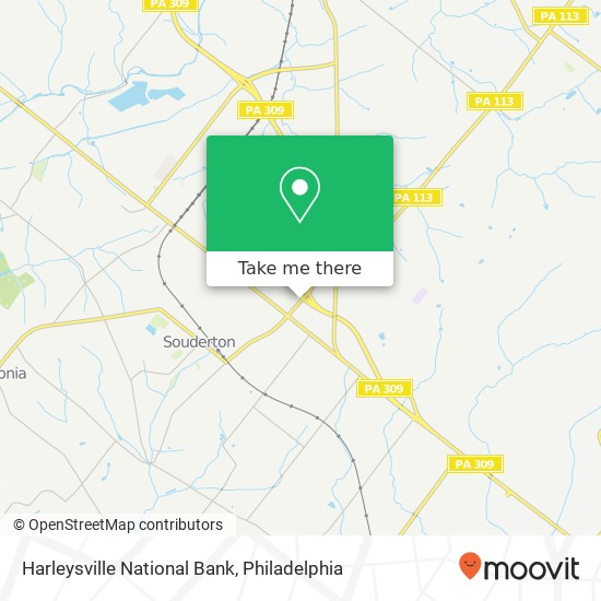 Mapa de Harleysville National Bank