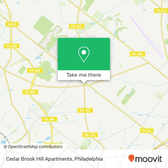 Mapa de Cedar Brook Hill Apartments