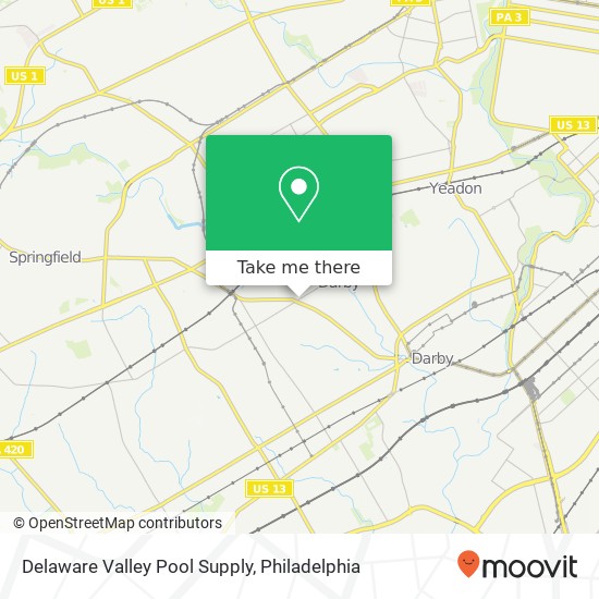 Mapa de Delaware Valley Pool Supply