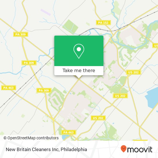 Mapa de New Britain Cleaners Inc