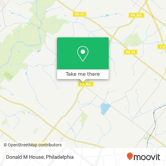 Donald M House map