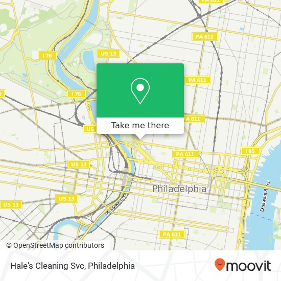 Hale's Cleaning Svc map