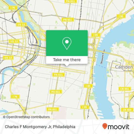 Charles F Montgomery Jr map