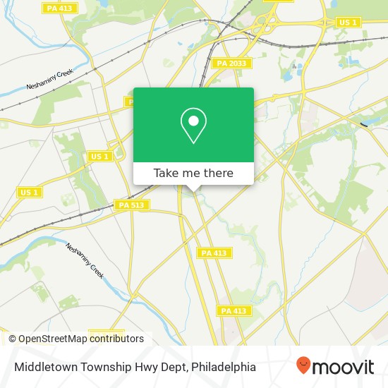 Middletown Township Hwy Dept map