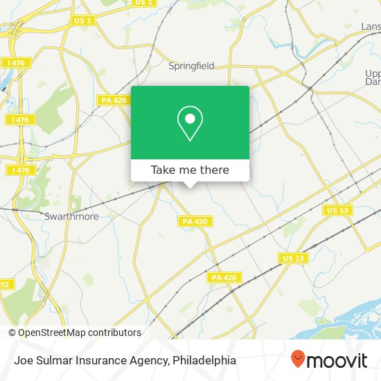 Mapa de Joe Sulmar Insurance Agency