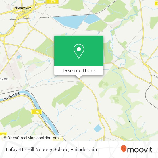 Mapa de Lafayette Hill Nursery School